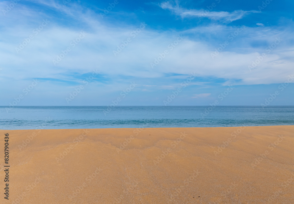 Top view beach sea space area nature and travel background in summer season