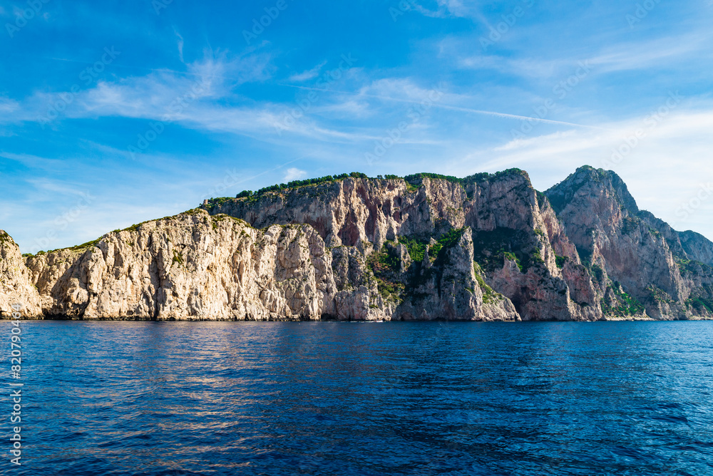 The wonderful island of Capri, amalfi coast, bay of naples, italy The wonderful island of Capri, amalfi coast, bay of naples, italy