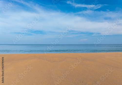 Top view beach sea space area nature and travel background in summer season