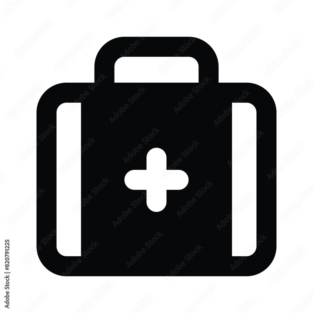 A beautiful vector of medicine bag, first aid kit for medical emergency A beautiful vector of medicine bag, first aid kit for medical emergency
