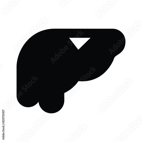 The latest in modern style vector human liver organ icon