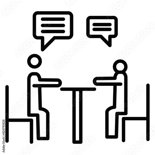 In Person Interview Icon