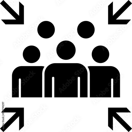 Emergency evacuation assembly point sign. Assembly point icon. Safety Signs. Evacuation Plan. Vector illustration