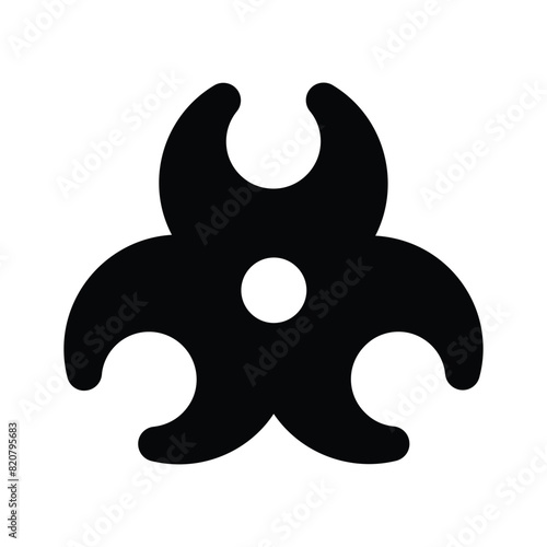 Trendy design of biohazard symbol, ready to use vector