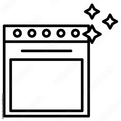 Cleaning Oven Icon