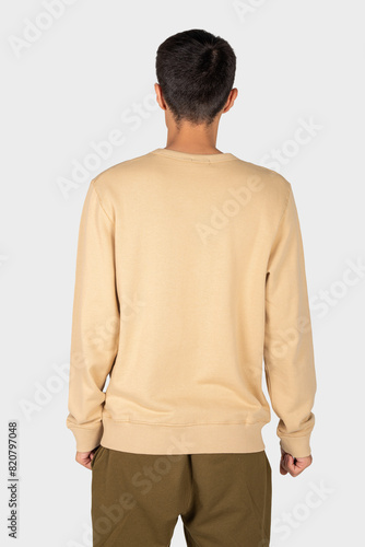 men fashion clothing on isolated background 