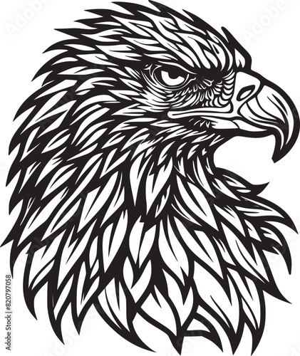 Eagle Logo Vector Design, Mascot Vector Illustration
