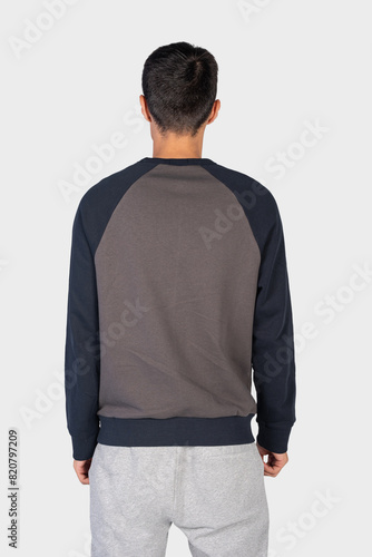 men fashion clothing on isolated background 