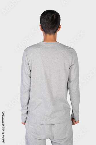 men fashion clothing on isolated background 