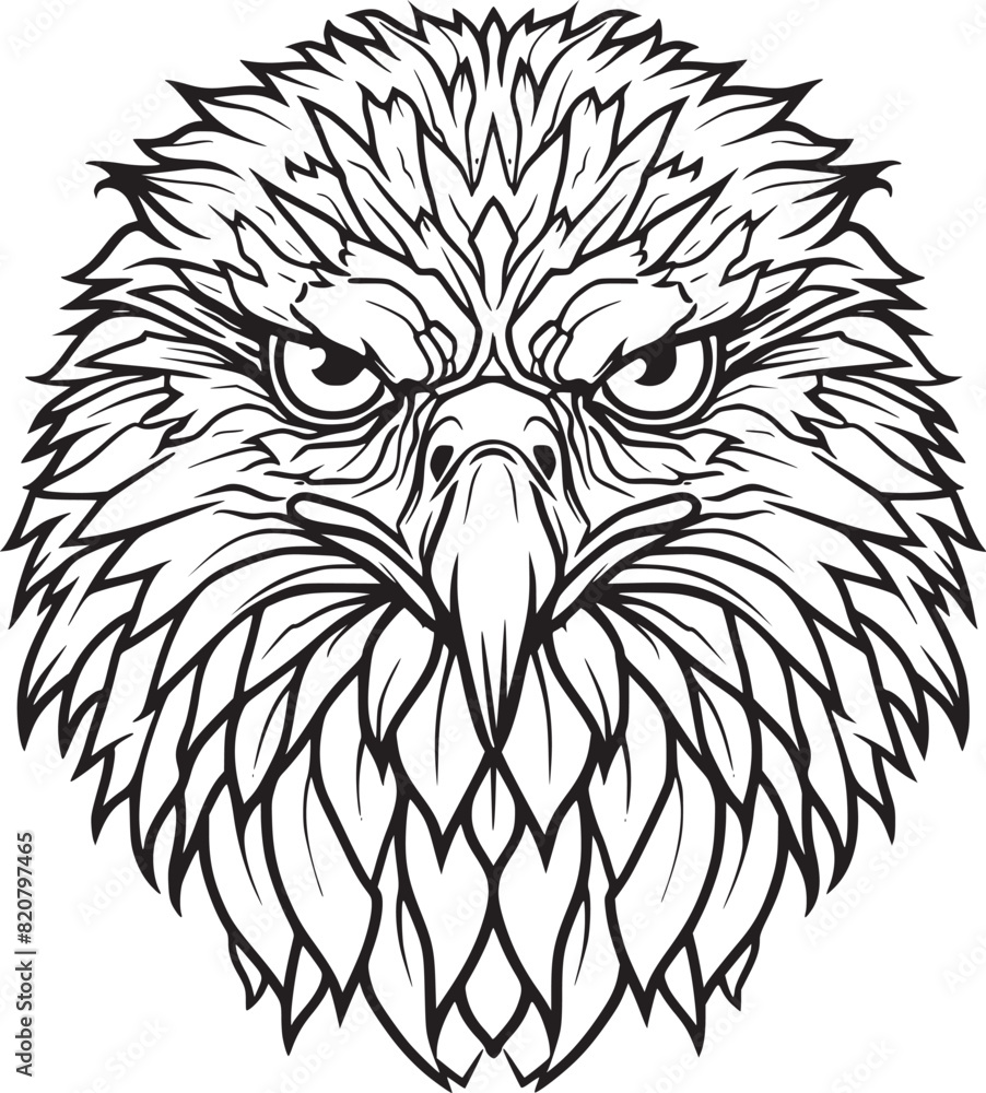 Obraz premium Eagle Logo Vector Design, Mascot Vector Illustration