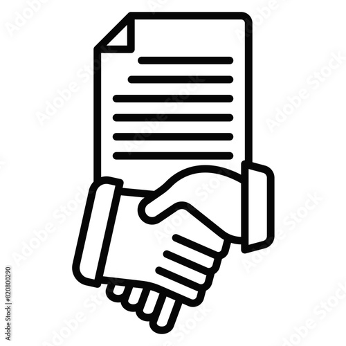Smudged Contract Icon