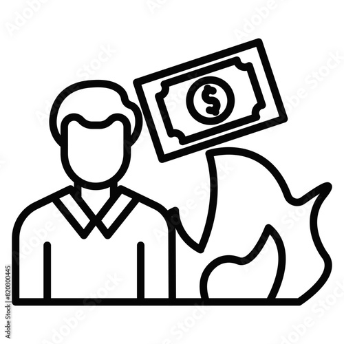 Greed Fueled Fire Icon