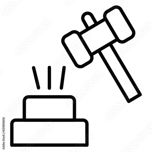 Broken Gavel Icon