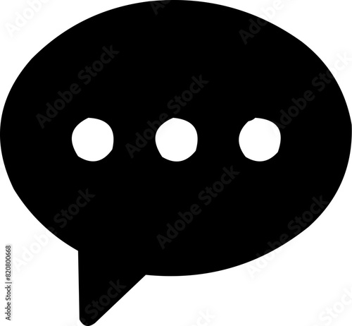 Speech bubble icon pictogram