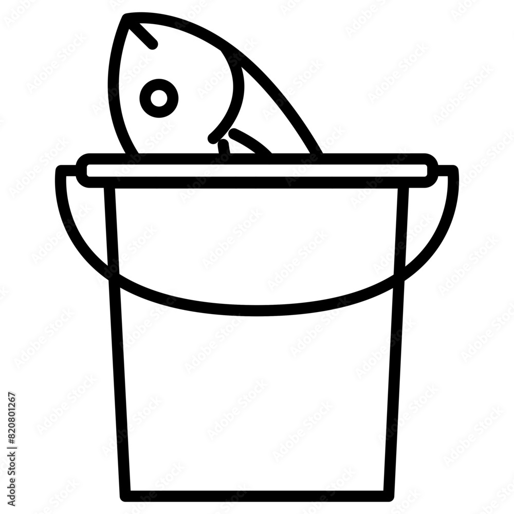 Fish Bucket Icon
