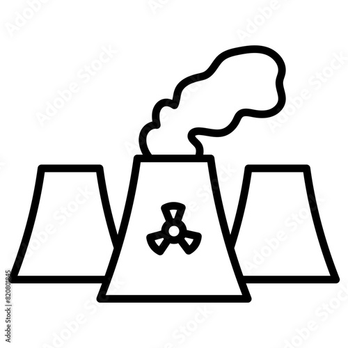 Nuclear Power Plant Icon