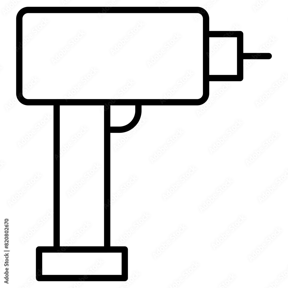 Fototapeta premium Drill Icon