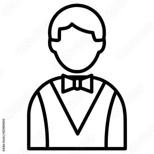 Male Croupier Icon