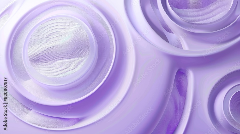 Ultra realistic lavender fluid circles abstract background design with blank space Ultra realistic lavender fluid circles abstract background design with blank space