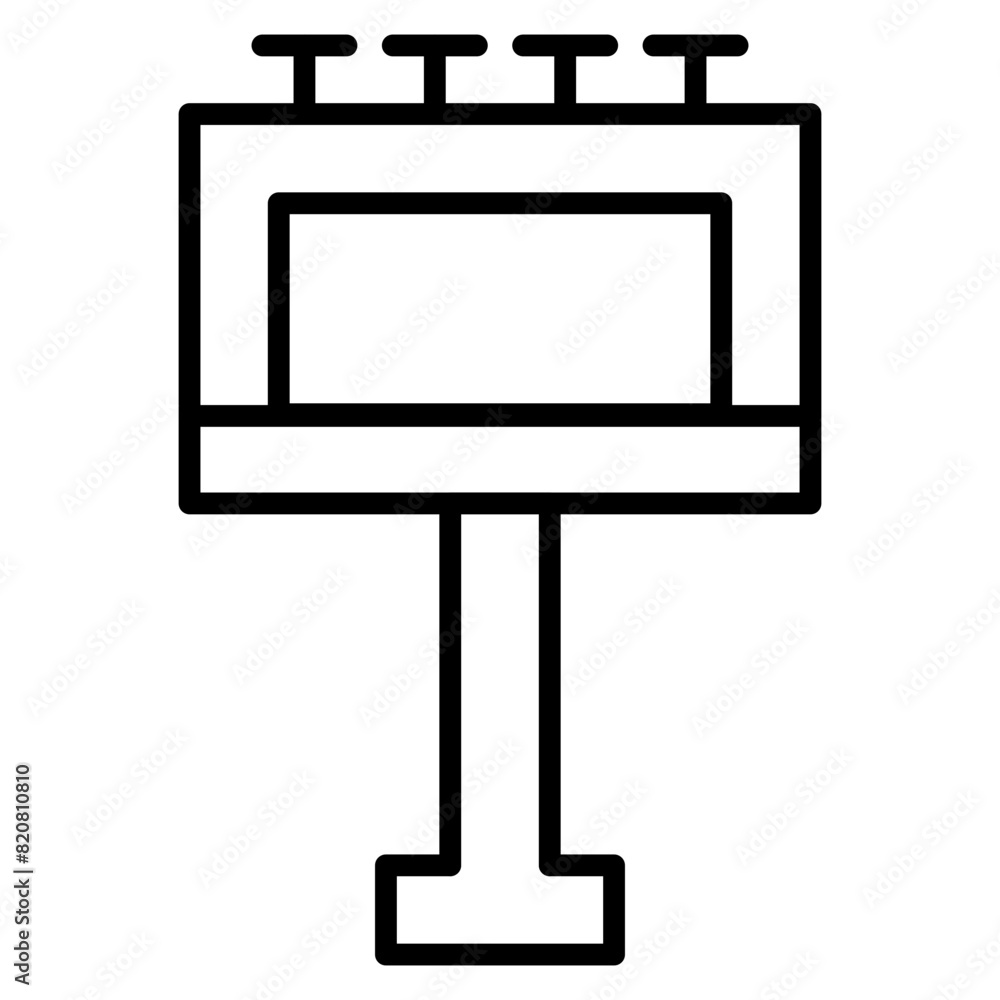 Road Sign Billboard Icon Road Sign Billboard Icon