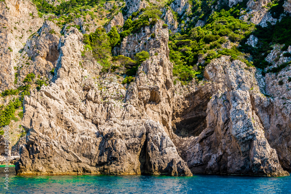 The wonderful island of Capri, amalfi coast, bay of naples, italy The wonderful island of Capri, amalfi coast, bay of naples, italy