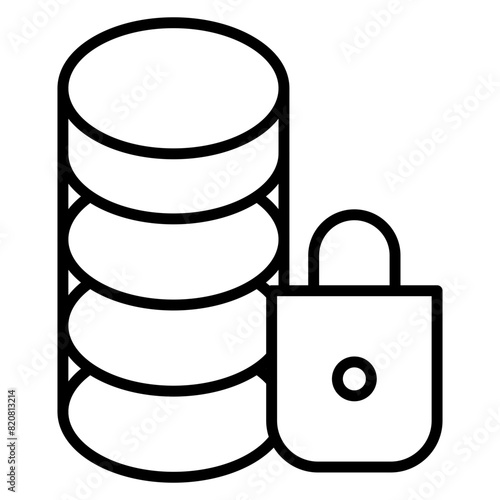 Secure Database Icon