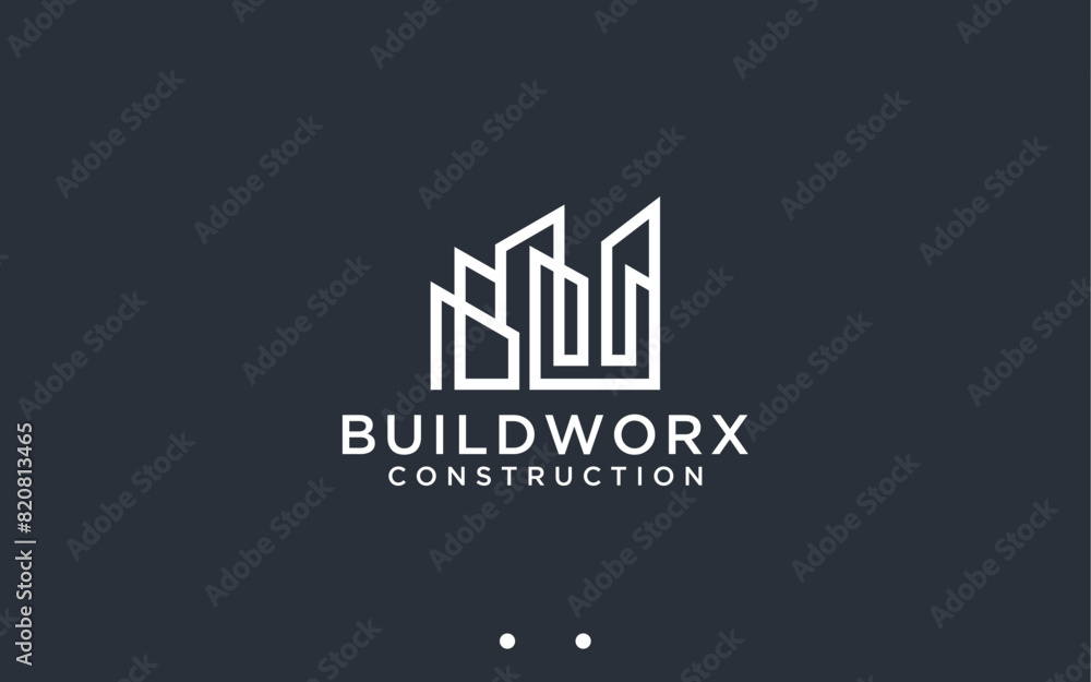 building logo design vector silhouette illustration building logo design vector silhouette illustration