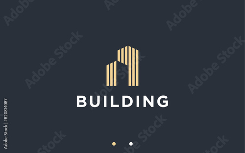 building logo design vector silhouette illustration