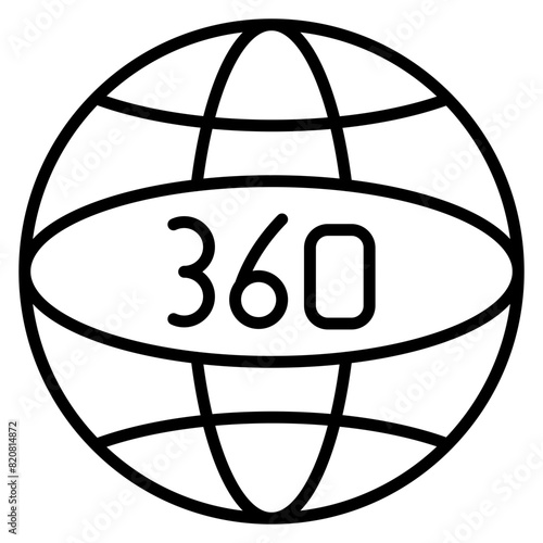 360 Degrees Icon
