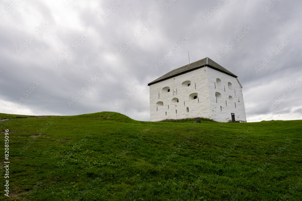 Fototapeta premium Kristiansten Fortress is located on a hill east of the city of Trondheim, Norway