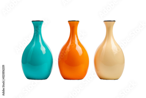The Trio of Elegance on a White or Clear Surface PNG Transparent Background.