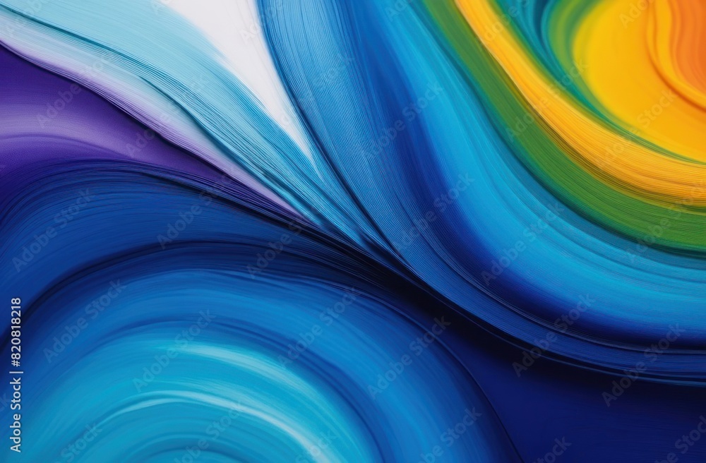 Naklejka premium Multicolored background of strokes of watercolor/oil paint abstract texture.