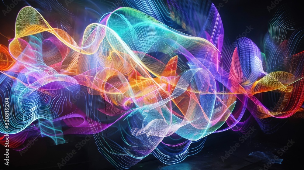 Obraz premium Abstract Colors Dance of Luminescence