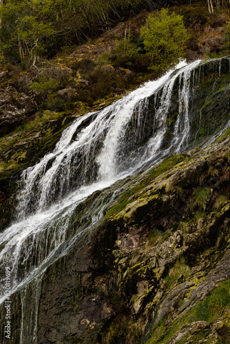 waterfall in the mountains