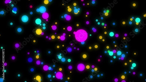 geometric vj abstract pop rotate dot particle background