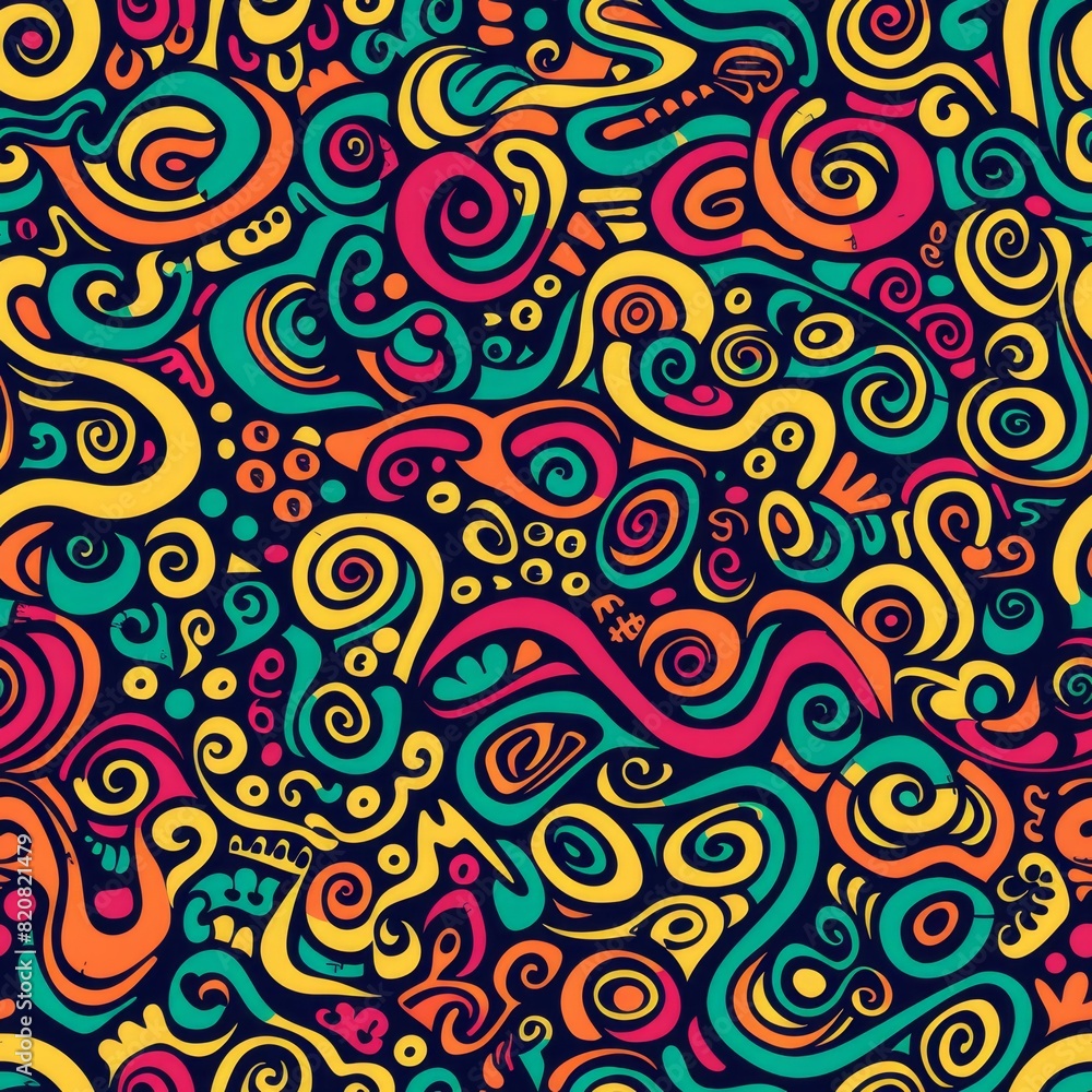 Vibrant Psychedelic Swirl Pattern Background for Creative Design Vibrant Psychedelic Swirl Pattern Background for Creative Design