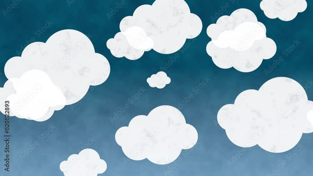 simple sky pop kids cloud animation background simple sky pop kids cloud animation background
