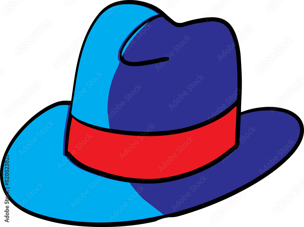 The hat for headdress cartoon style image The hat for headdress cartoon style image
