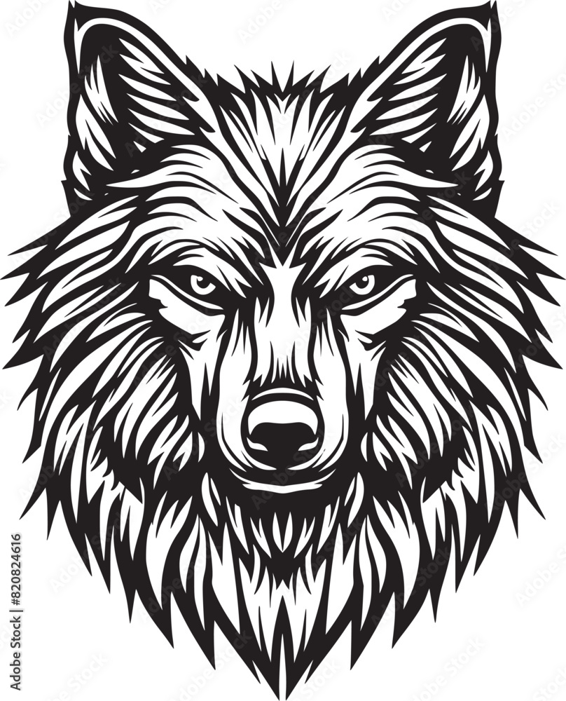 Fototapeta premium Wolf vector illustration