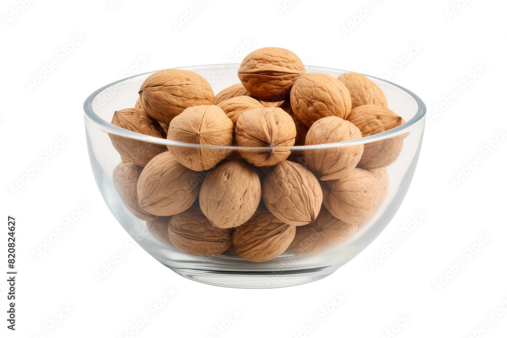 Nutty Delight in Glass Bowl on a White or Clear Surface PNG Transparent Background. Nutty Delight in Glass Bowl on a White or Clear Surface PNG Transparent Background.