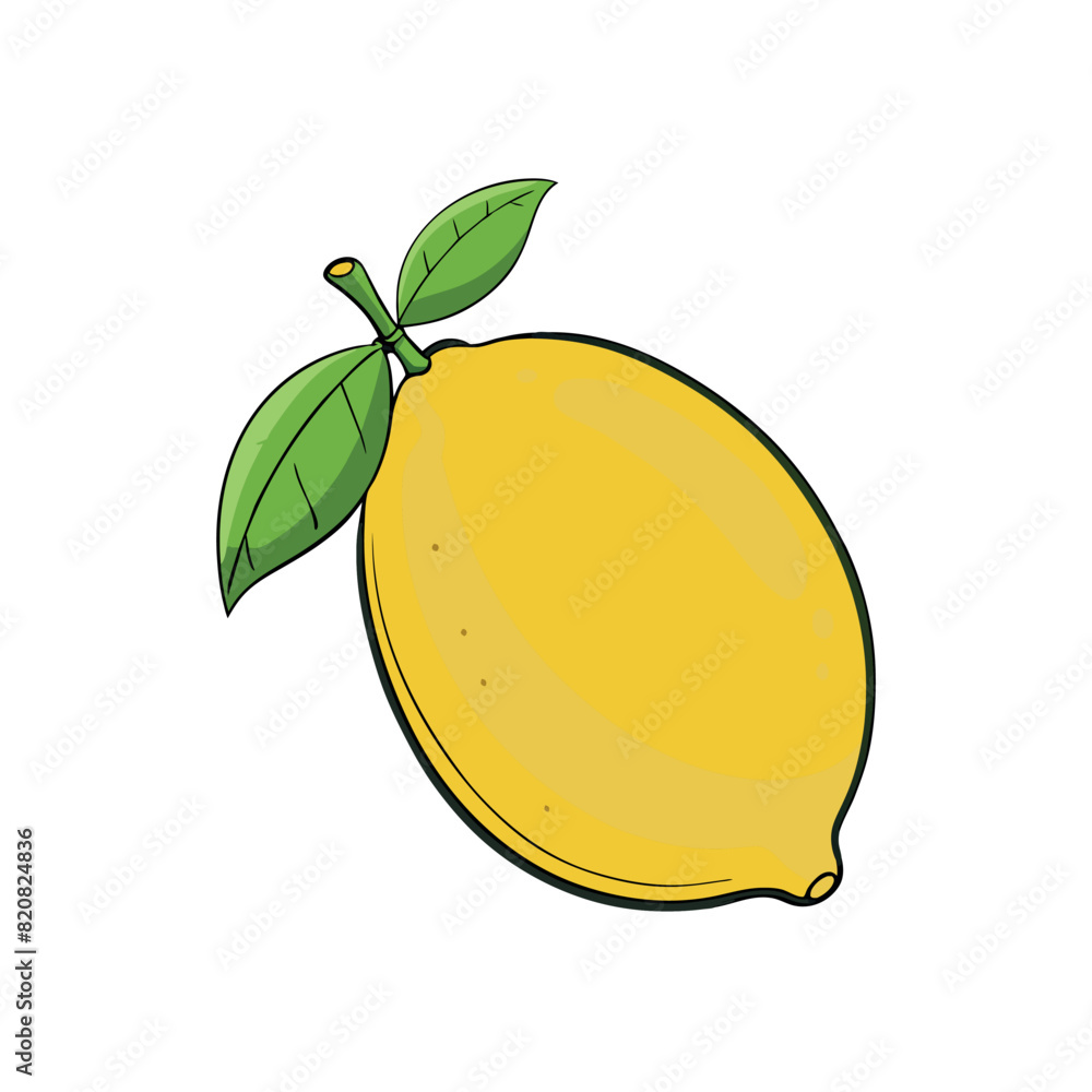 Lemon cartoon vector Illustration flat style artwork concept Lemon cartoon vector Illustration flat style artwork concept