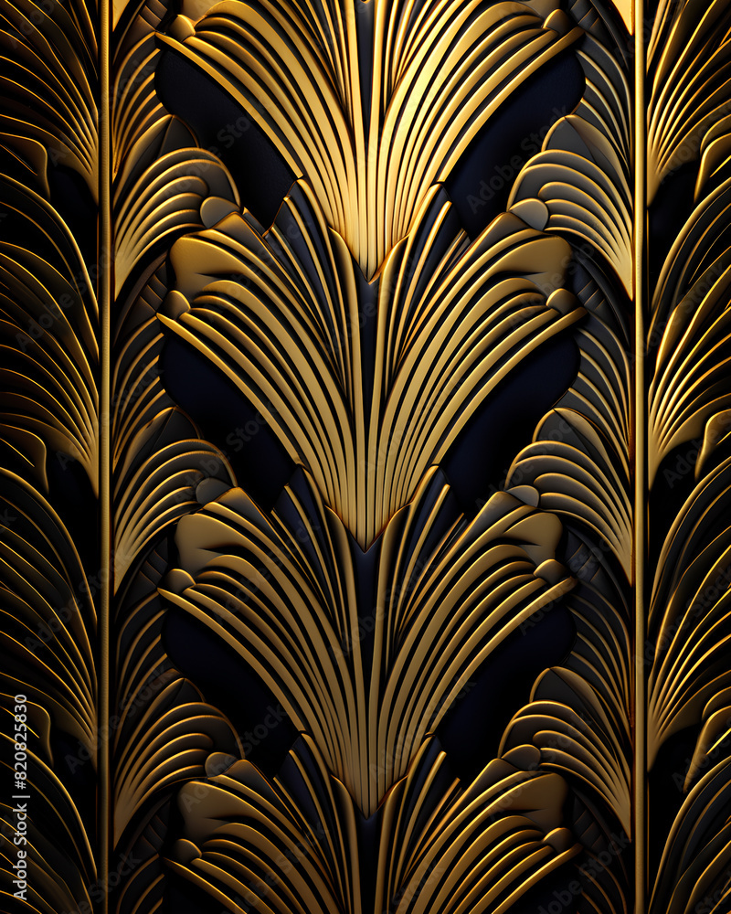 Art Deco Gold and Black Pattern Art Deco Gold and Black Pattern