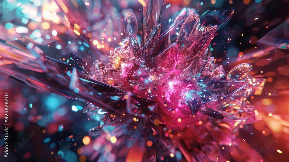 Abstract Shapes Morph and Transform in a Dazzling Display Abstract Shapes Morph and Transform in a Dazzling Display