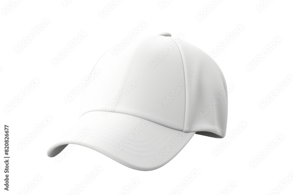 Ethereal Elegance: A White Baseball Cap on a Blank Canvas on a White or Clear Surface PNG Transparent Background. Ethereal Elegance: A White Baseball Cap on a Blank Canvas on a White or Clear Surface PNG Transparent Background.