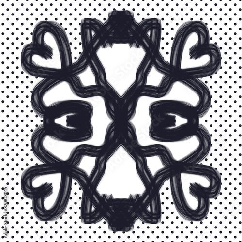 Symmetrical pattern illustration 