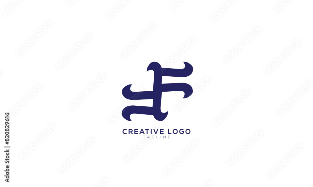 Obraz premium FF Abstract initial monogram letter alphabet logo design