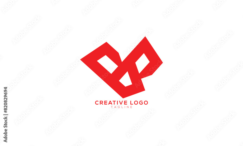 Obraz premium BB Abstract initial monogram letter alphabet logo design