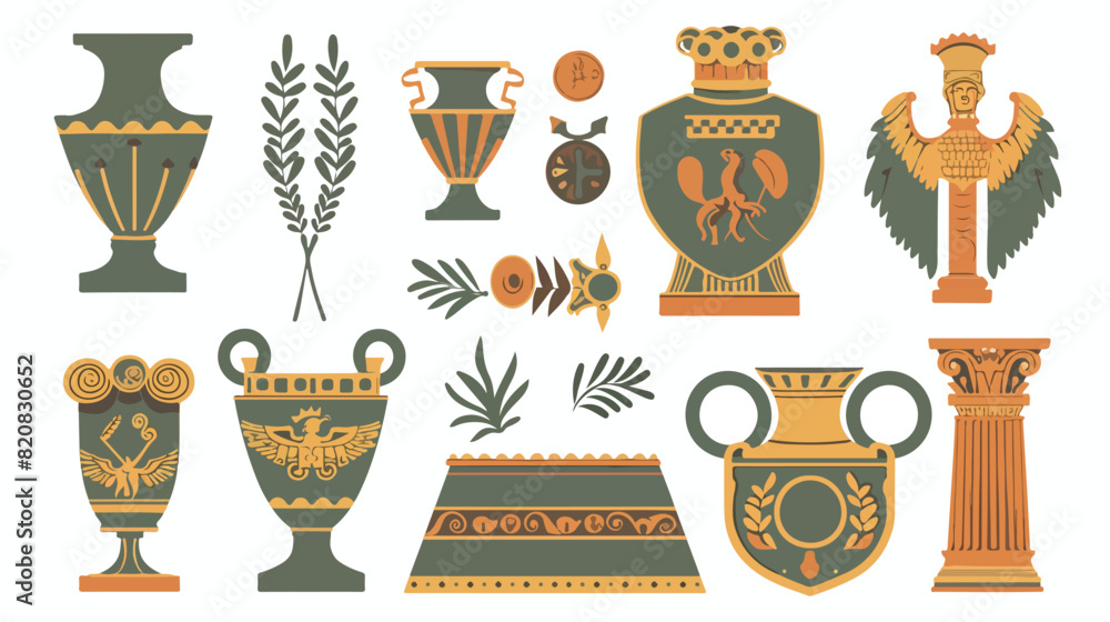 Medieval symbols of Ancient Roman Empire. Four Stock Vector | Adobe Stock
