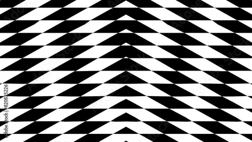 Abstract creative black and white geometric diamond shape pattern motion background. Video animation Ultra HD 4k footage.