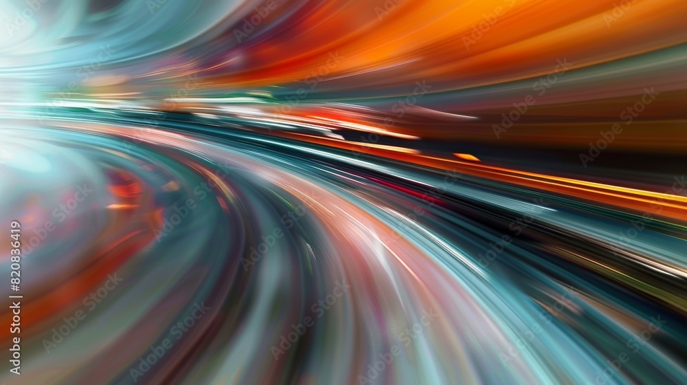 Digital Warp, Abstract Lines and Blur Speed Abstract background